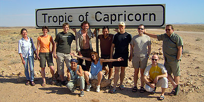 Wendekreis des Steinbocks in Namibia