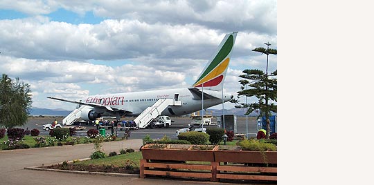 Ethiopian Airlines auf dem Flughafen Kilimanjaro © Foto: Flämig