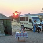 Zum Abschied steht im Camp Sekt bereit © Foto: René Schmidt | Outback Africa Erlebnisreisen Namib-Wüste
