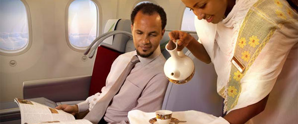 Boeing 787 der Ethiopian Airlines, Business-Class © Foto: Ethiopian Airlines