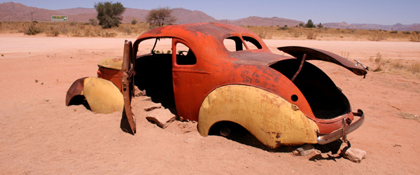 Autowrack in Solitaire © Doreen Schütze | Outback Africa Erlebnisreisen
