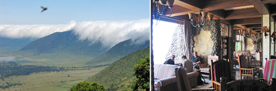 Ausblick vom Restaurant der Ngorongoro Serena Lodge. © Foto: Svenja Penzel