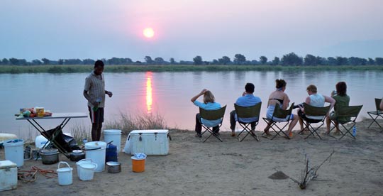 Sonnenuntergang am Sambesi. © Foto: René Schmidt | Outback Africa Erlebnisreisen