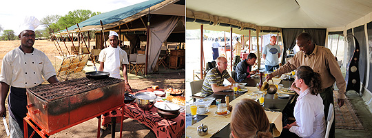 Frühstück im Olakira Camp, Serengeti © Foto: Marco Penzel | Outback Africa Erlebnisreisen Frühstück im Olakira Camp, Serengeti © Foto: Marco Penzel | Outback Africa Erlebnisreisen