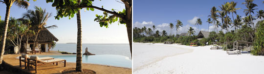 Matemwe Bungalows Pool und Strand © Fotos: Marco Penzel | Outback Africa Erlebnisreisen