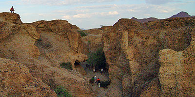 Unterwegs im Sesriem Canyon