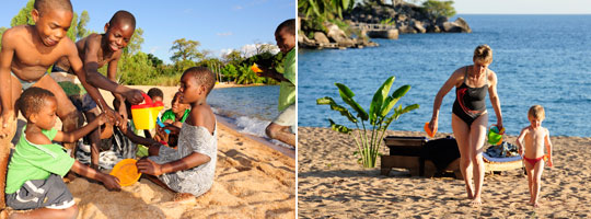 Kinder am Strand von Kaya Mawa, Likoma Island, Lake Malawi © Fotos: Marco Penzel | Outback Africa Erlebnisreisen