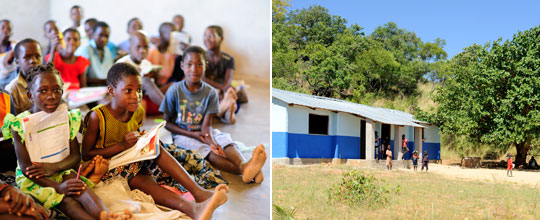 Schule von Mala Village, Manda Wilderness, Mosambik © Foto: Marco Penzel | Outback Africa Erlebnisreisen