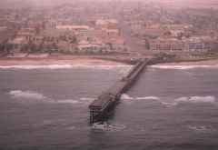 Die Seebrücke (Jetty) von Swakopmund von der Luft aus. &copy; Foto: Doreen Schütze | Outback Africa