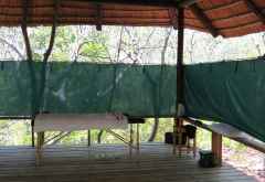 Massage-Pavillon, Mumbo Island &copy; Foto: Susanne Schlesinger | Outback Africa