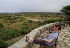 Auf der Terrasse der Tarangire Safari Lodge &copy; Foto: Outback Africa