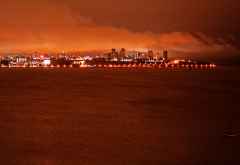 Blick auf die Skyline von Maputo vom Catembe Gallery Hotel © Foto: Doreen Schütze | Outback Africa