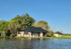 Kuthengo Camp bei Hochwasser, Liwonde Nationalpark, Malawi &copy; Foto: Ulrike Pârvu | Outback Africa Erlebnisreisen