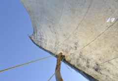 Dhowfahrt, Dhow-Segel &copy; Foto: Svenja Penzel | Outback Africa
