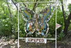 Butterfly House Kipepeo, Schild &copy; Foto: Susanne Schlesinger | Outback Africa