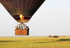 Ballon-Safari in den Busanga Plains © Foto: Namib Sky Balloon Safaris