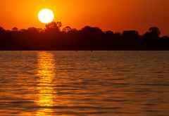 Sonnuntergang über dem Kariba-See © Foto: Marco Penzel | Outback Africa