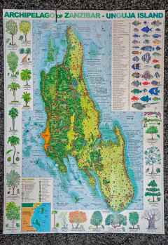 Sansibar-Karte von Giovanni Tombazi / Maco Editions LLC