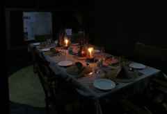Dnner bei Kerzenschein im Serengeti View Camp &copy; Foto: S.Schlesinger