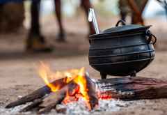 Frühstück im Chula Island Camp © Foto: Marco Penzel | Outback Africa