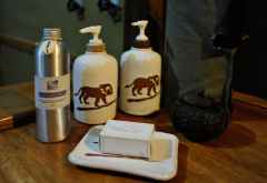 Ishasha Wilderness Camp, Details im Bad &copy; Foto: Svenja Penzel | Outback Africa