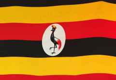 Die Flagge von Uganda &copy; Foto: Svenja Penzel | Outback Africa