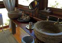 Badezimmer im Camp Okavango &copy; Foto: Svenja Penzel | Outback Africa