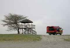 Aussichtsplattform am Rand von Makgadikgadi &copy; Foto: Robert Schlesinger