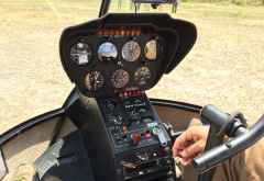 Ganz vorn neben dem Piloten, Helikopterflug im Okavango-Delta © Foto: Svenja Penzel | Outback Africa