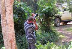 Bitte recht freundlich, Büffelspinne!, Arusha Nationalpark © Foto: S. Schlesinger