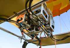 Das Herzstück des Ballons - der Brenner &copy; Foto: Susanne Schlesinger | Outback Africa