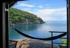 Blick aus dem Chalet, Mumbo Island &copy; Foto: Susanne Schlesinger | Outback Africa