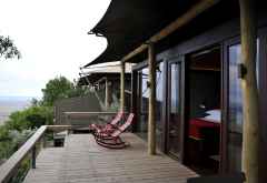 Angama Mara, Terrasse der Zeltsuite © Foto: Svenja Penzel