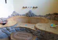 Gemauerte Badewanne, Chalet, Mvuu Lodge &copy; Foto: Susanne Schlesinger | Outback Africa