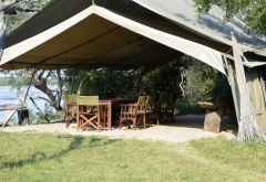 Pioneers Camp, Messezelt, Zambezi Nationalpark © Foto: Ulrike Pârvu | Outback Africa