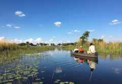 Ruhig gleiten wir durch die Wasser-Wunderwelt des Okavango-Deltas &copy; Foto: Svenja Penzel | Outback Africa