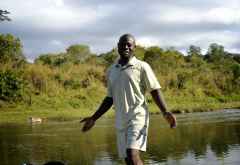 Shai, sympathischer Guide der Tongole Wilderness Lodge &copy; Foto: Svenja Penzel | Outback Africa