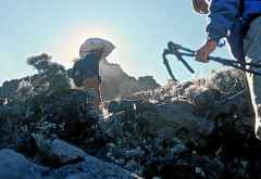 Machame Route, steiler Anstieg &copy; Foto: Marco Penzel | Outback Africa