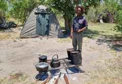 Die Küche beim Komfortcamping &copy; Foto: Jacqueline Korb | Outback Africa