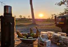 Frühstück beim Komfortcamping &copy; Foto: Jacqueline Korb | Outback Africa