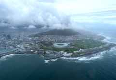Blick auf Greenpoint mit der V and A Waterfront und dem Stadion © Foto: Doreen Krausche | Outback Africa