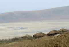Massaidorf im Ngorongorohochland &copy; Foto: S.Schlesinger | Outback Africa