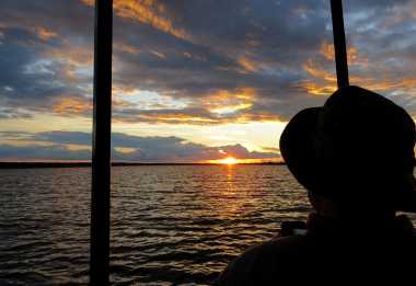 Sonnenuntergang am Chobe Fluss &copy; Foto: S.Schlesinger| Outback Africa