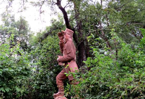 Statue David Livingstones, Victoria-Fälle, Sambia &copy; Foto: Susanne Schlesinger | Outback Africa