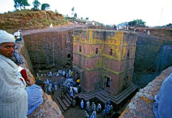 Beta Georgis in Lalibela &copy; Foto: Jörg Ehrlich, DIAMIR Erlebnisreisen