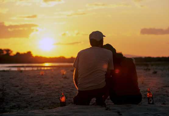 Sonneuntergang am Ufer des Rufiji, Selous Wildreservat &copy; Foto: Marco Penzel | Outback Africa