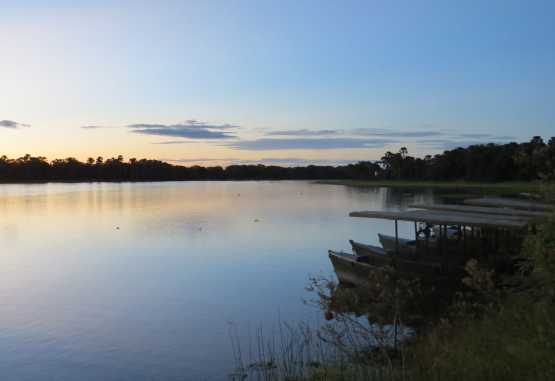 Sonnenuntergang am Shire-Fluss, Mvuu Camp &copy; Foto: Susanne Schlesinger | Outback Africa