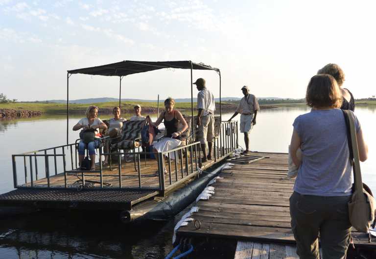 Musango Bush Camp, Bootsanleger © Foto: Ulrike Pârvu | Outback Africa