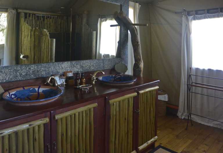 Badezimmer, Jacana Camp © Foto: © Foto: Ulrike Pârvu | Outback Africa