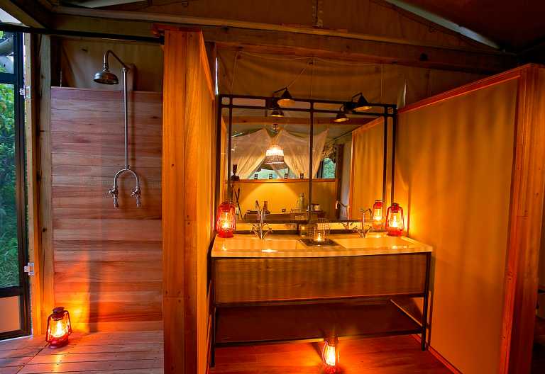 Khwai Tented Camp, Badezimmer © Foto: African Bush Camps